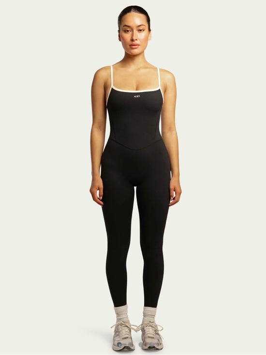 437 Pants - 437 - The Onesie Black & Cream